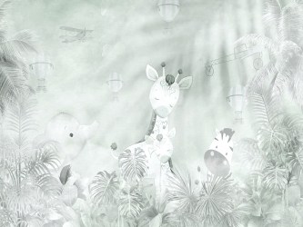 LITTLE JUNGLE | Carta da parati per bambini [Col.2]
